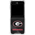University of Georgia Black Jersey Galaxy Z Flip6 Clear Case
